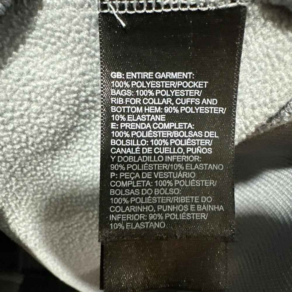 The North Face Men's Size XL Takeback Track‎ Jacket Full-Zip Gray Sweatshirt